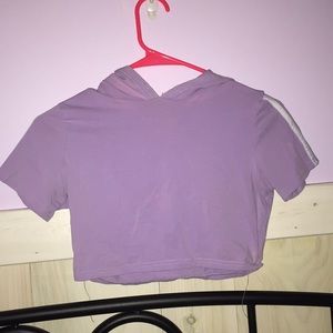 Purple crop top